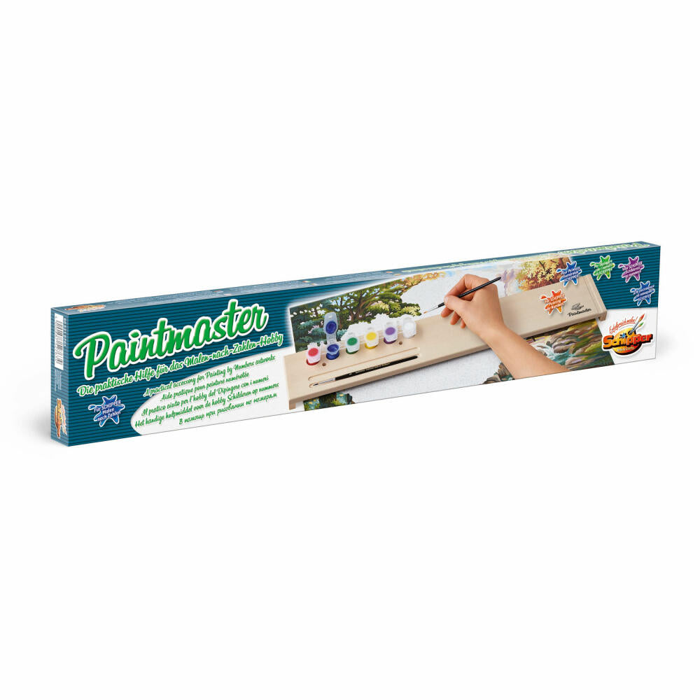 Schipper Paint by Numbers Paintmaster, painting tray, brush tray, painting aid, tray, lime wood, 54 cm, 605210763