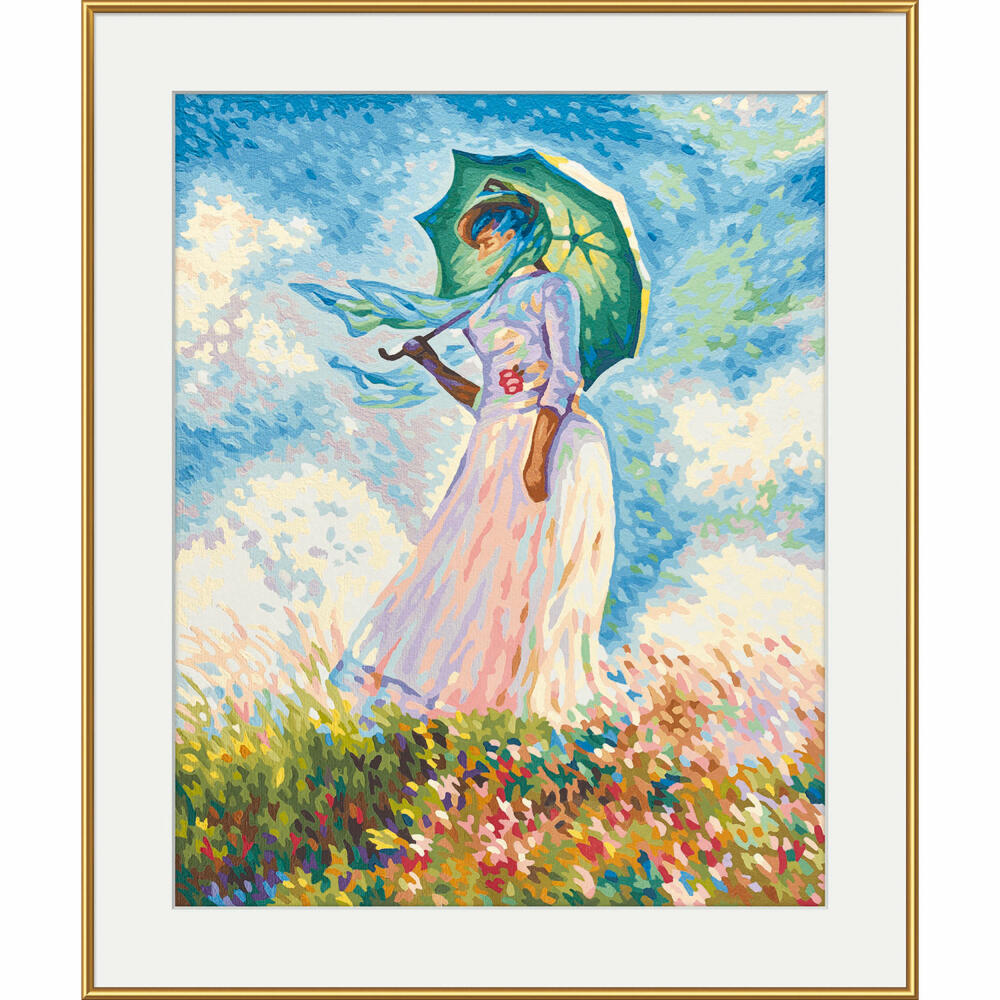 Schipper Painting by Numbers Woman with Parasol, MNZ, Painting, Claude Monet, 40 x 50 cm, 609130759