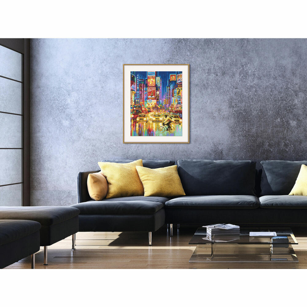 Schipper Painting by Numbers New York City Times Square at Night, Master Class Premium, Coloring Page, Wall Picture, 40 x 50 cm, 609130815
