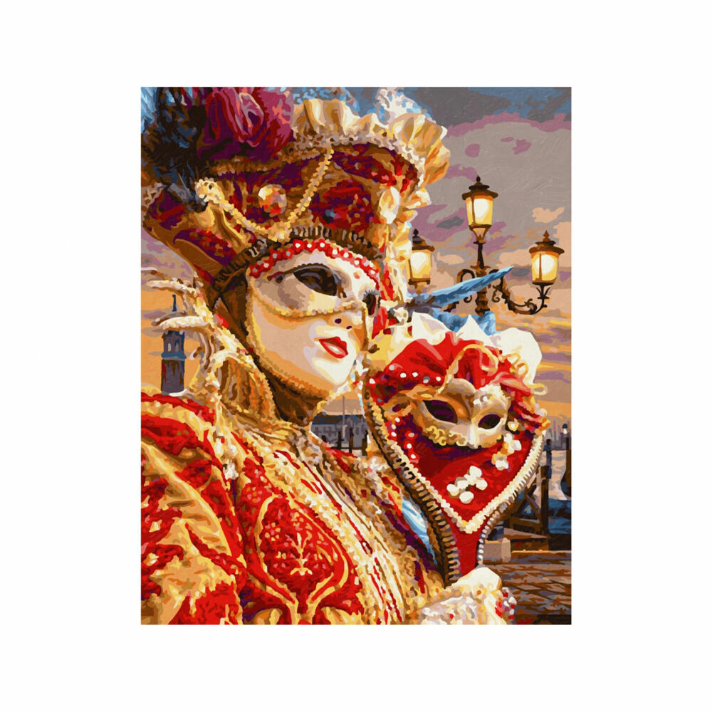 Schipper Painting by Numbers Carnival in Venice, Master Class Premium, Coloring Page, Wall Picture, 40 x 50 cm, 609130869