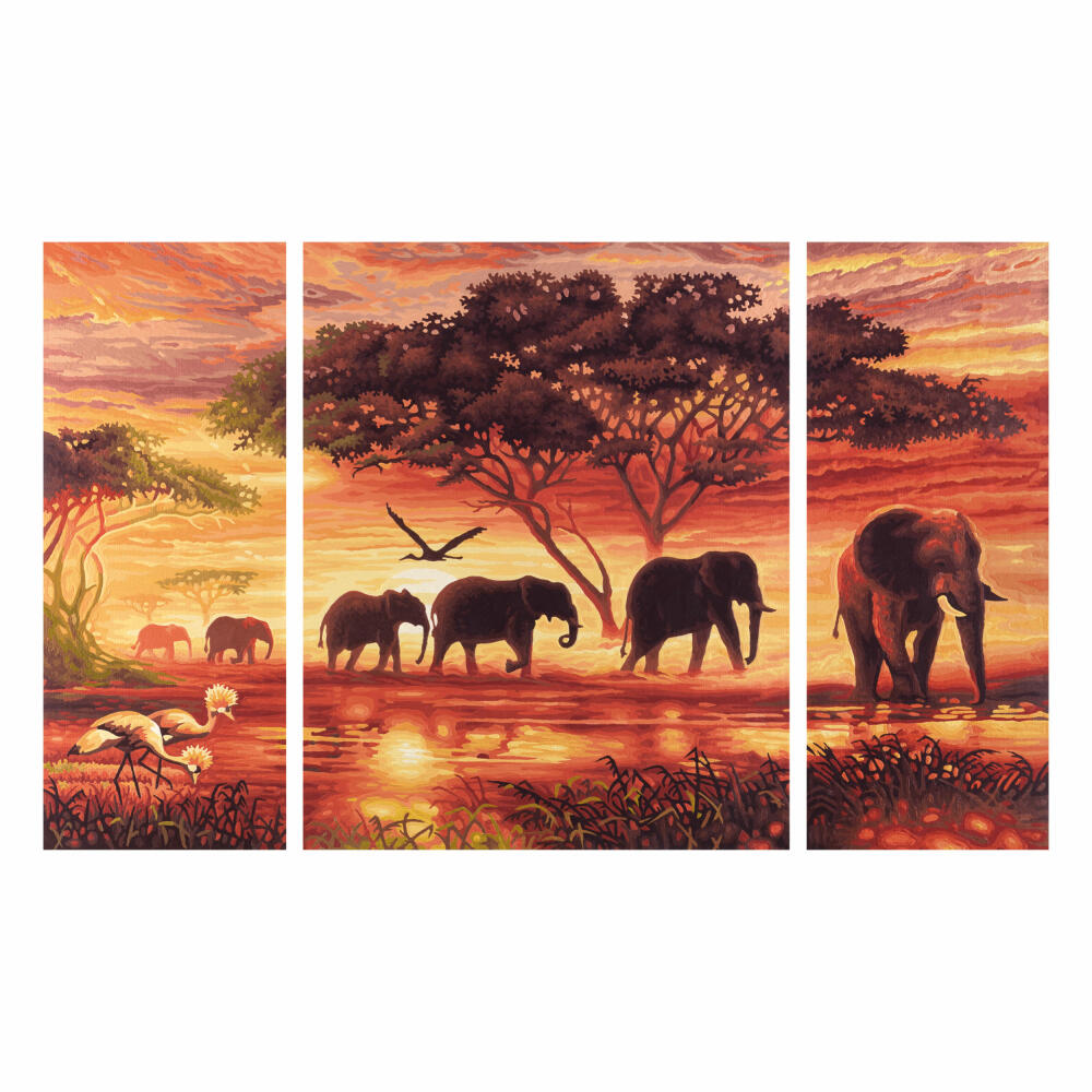 Schipper Painting by Numbers, Elephant Caravan, Drawing, Decoration, Cardboard, 41 cm, 609260455