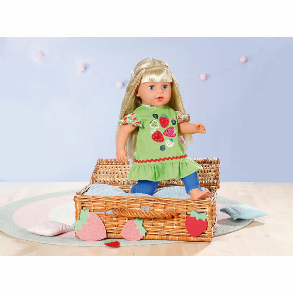 Zapf Dolly Moda Shirt + Leggings Strawberries 43