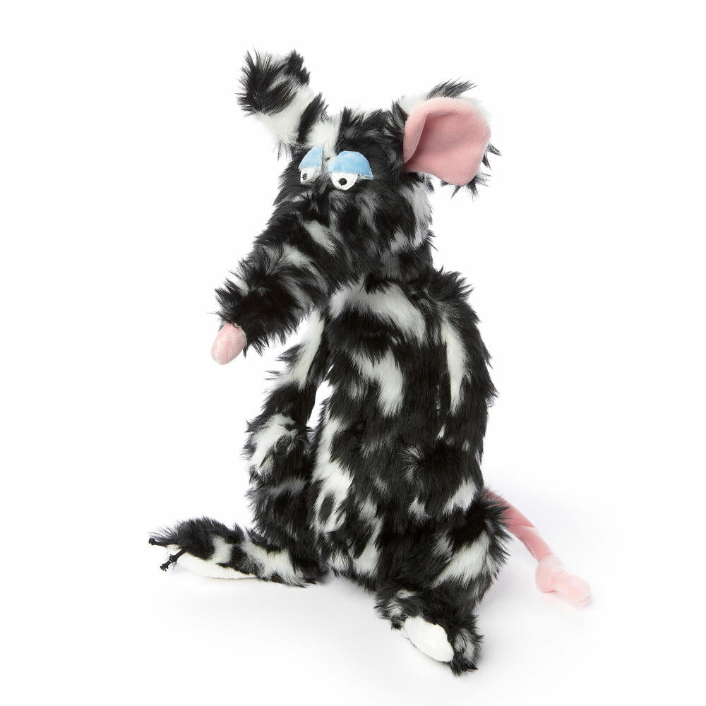 sigikid BEASTS cuddly toy rat Schiggi Miggi, plush toy, cuddly toy, cuddly animal, black / white, 39609