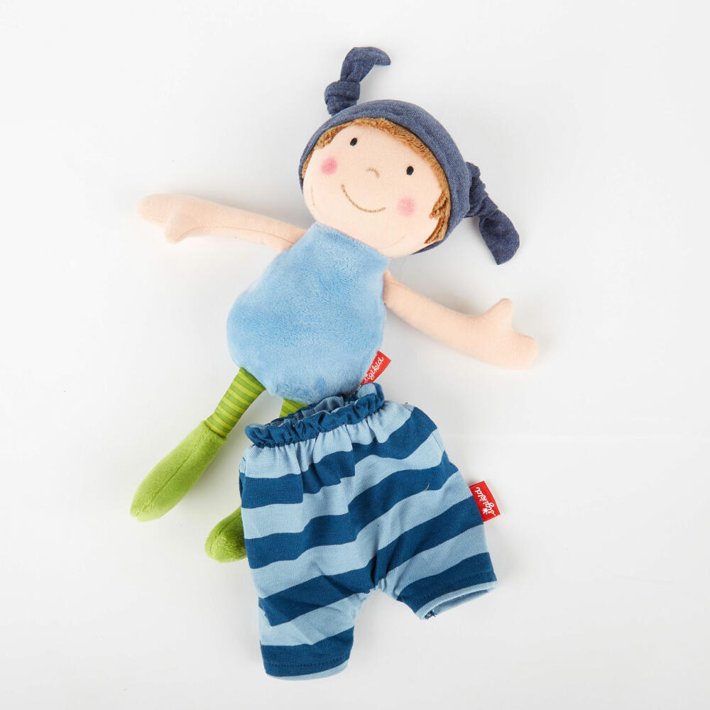 sigikid Brenda Bilipup Doll, Cloth Doll, Cuddly Doll, Children's Toy, Blue, 39651