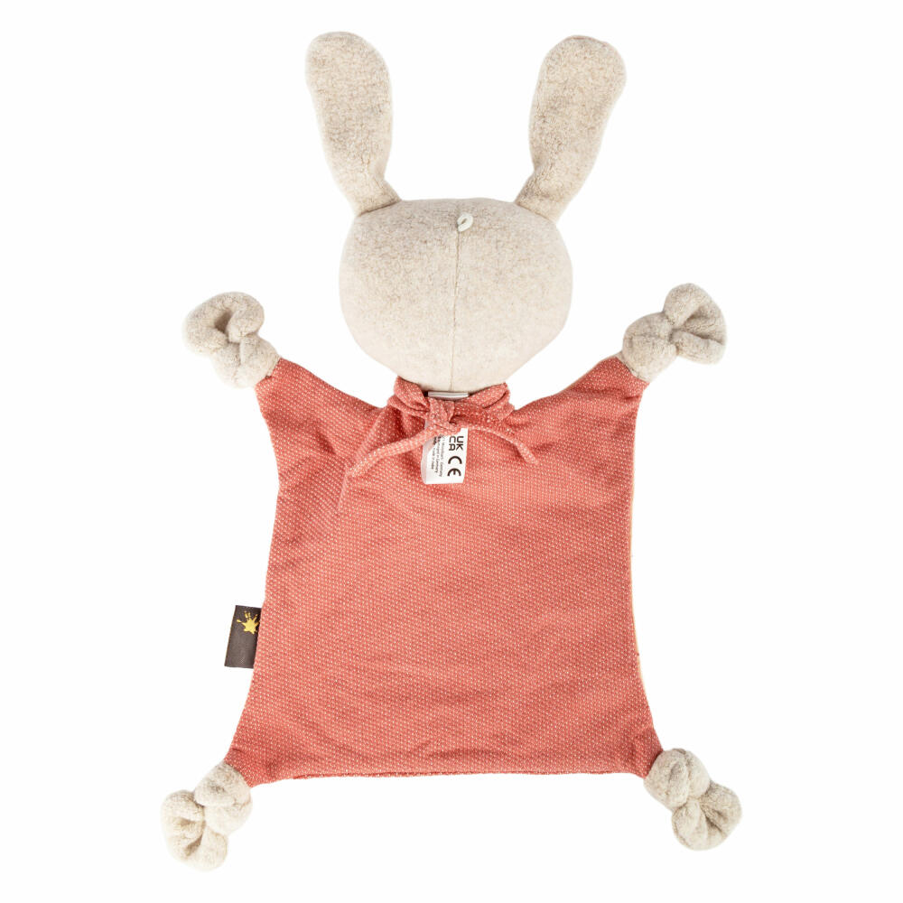 sigikid snuffle cloth rabbit vanilla, security cloth, cuddly cloth, baby cloth, cotton, pink, 39772