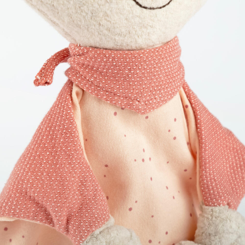 sigikid snuffle cloth rabbit vanilla, security cloth, cuddly cloth, baby cloth, cotton, pink, 39772