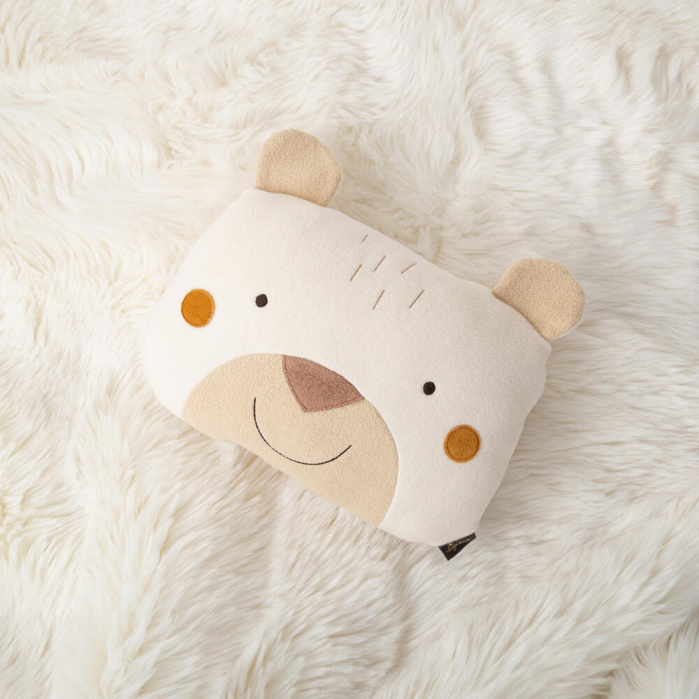 sigikid Kissen Bär Vanilla, Kuschelkissen, Kopfkissen, Kinder, Baumwolle, Beige, 39779