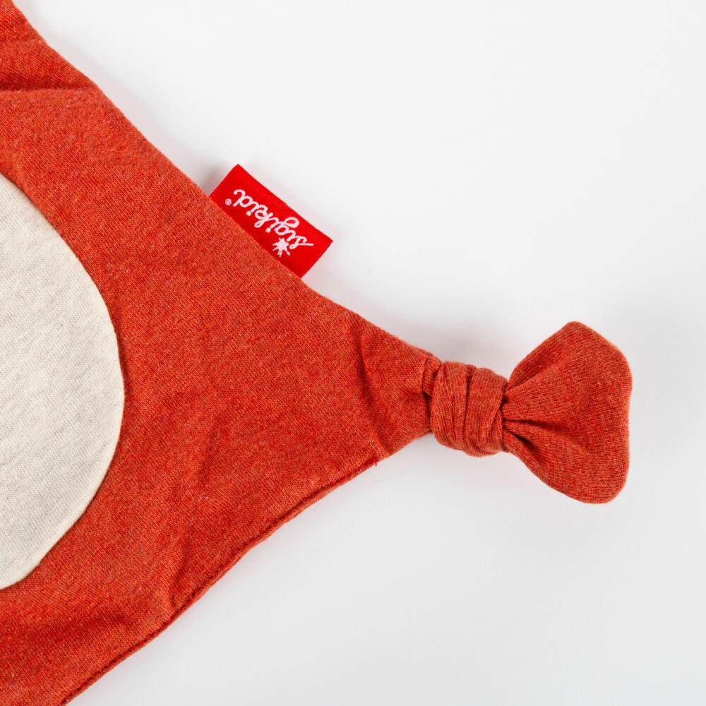 sigikid Jersey-Tuch Fuchs Tiny Tissues, Schnuffeltuch, Schmusetuch, Kuscheltuch, Baumwolle, Orange, 26 cm, 39795