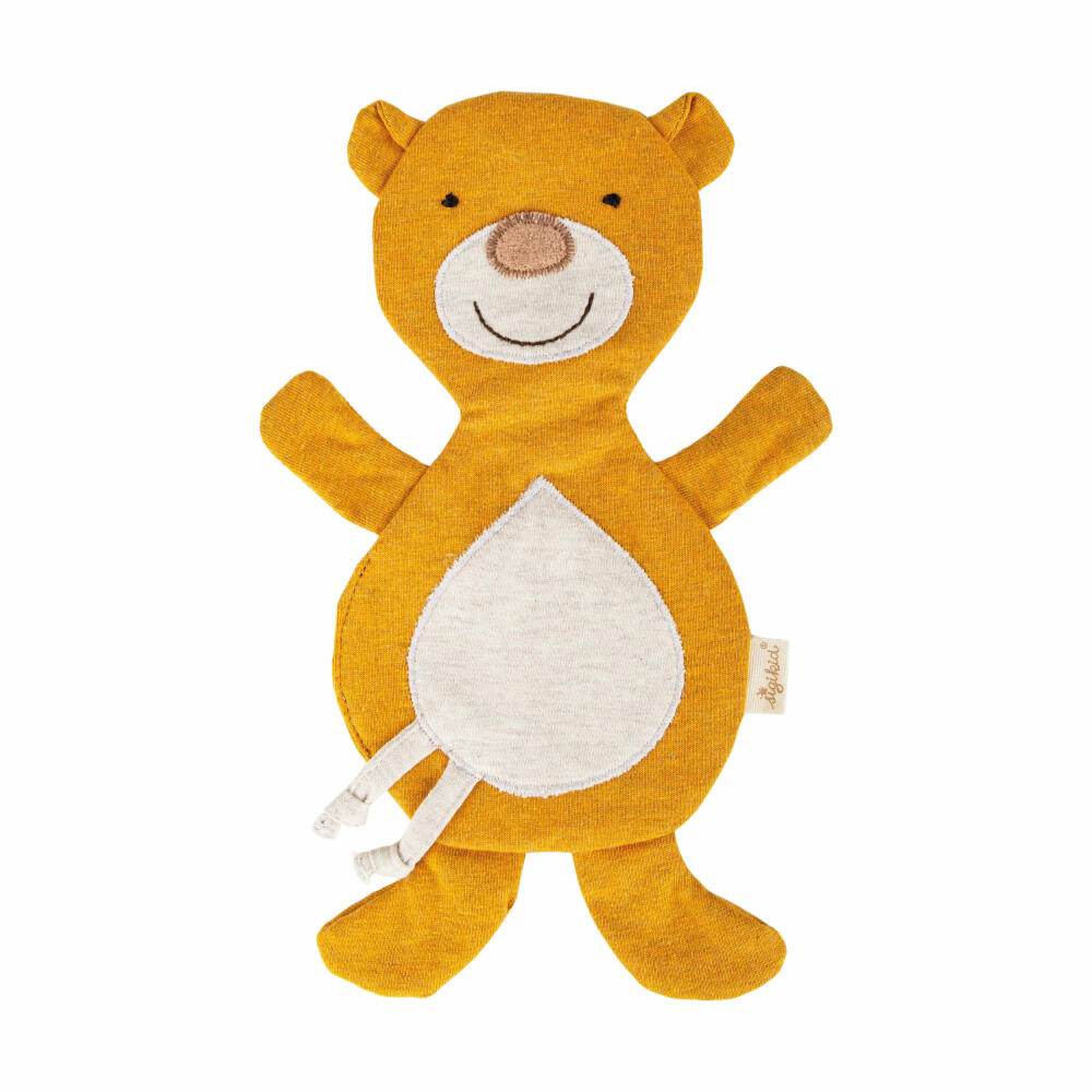sigikid Knistertuch Bär Tiny Tissues, Knistergreifling, Greifling, Greifspielzeug, Baumwolle, Gelb, 39931