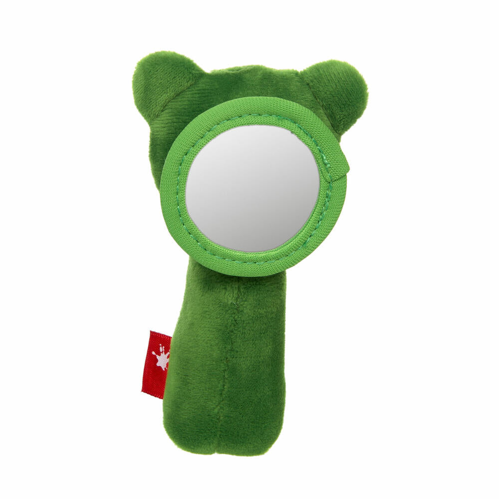 sigikid Greifling Frosch mit Spiegel Red Stars, Greifspielzeug, Babygreifling, Babyspielzeug, Spielzeug, 42603