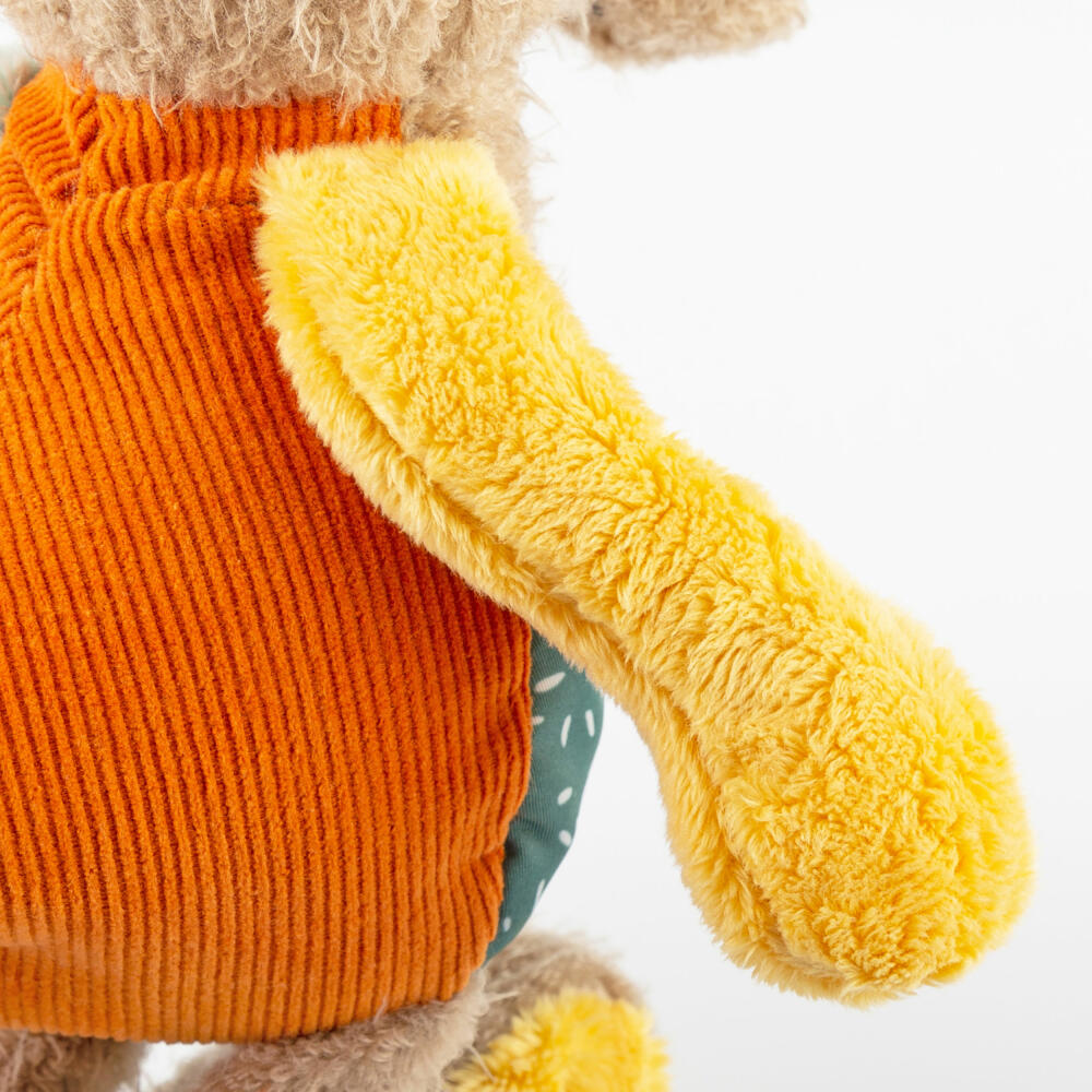 sigikid Patchwork Sweety Kangaroo Yellow, soft toy, plush toy, cuddly toy, polyester, 29 cm, 43231