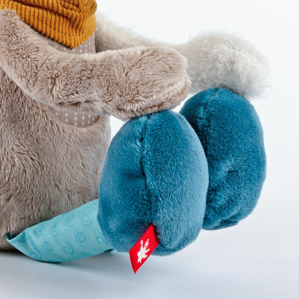 sigikid Patchwork Sweety Donkey Yellow, soft toy, plush toy, cuddly toy, polyester, 31 cm, 43238