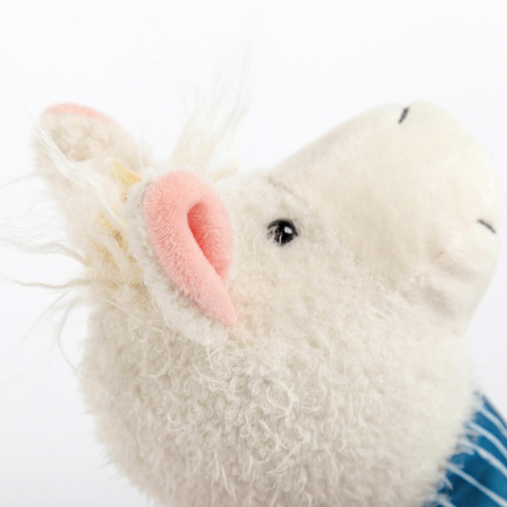sigikid Patchwork Sweety Lama Yellow, soft toy, plush toy, cuddly toy, polyester, 29 cm, 43239