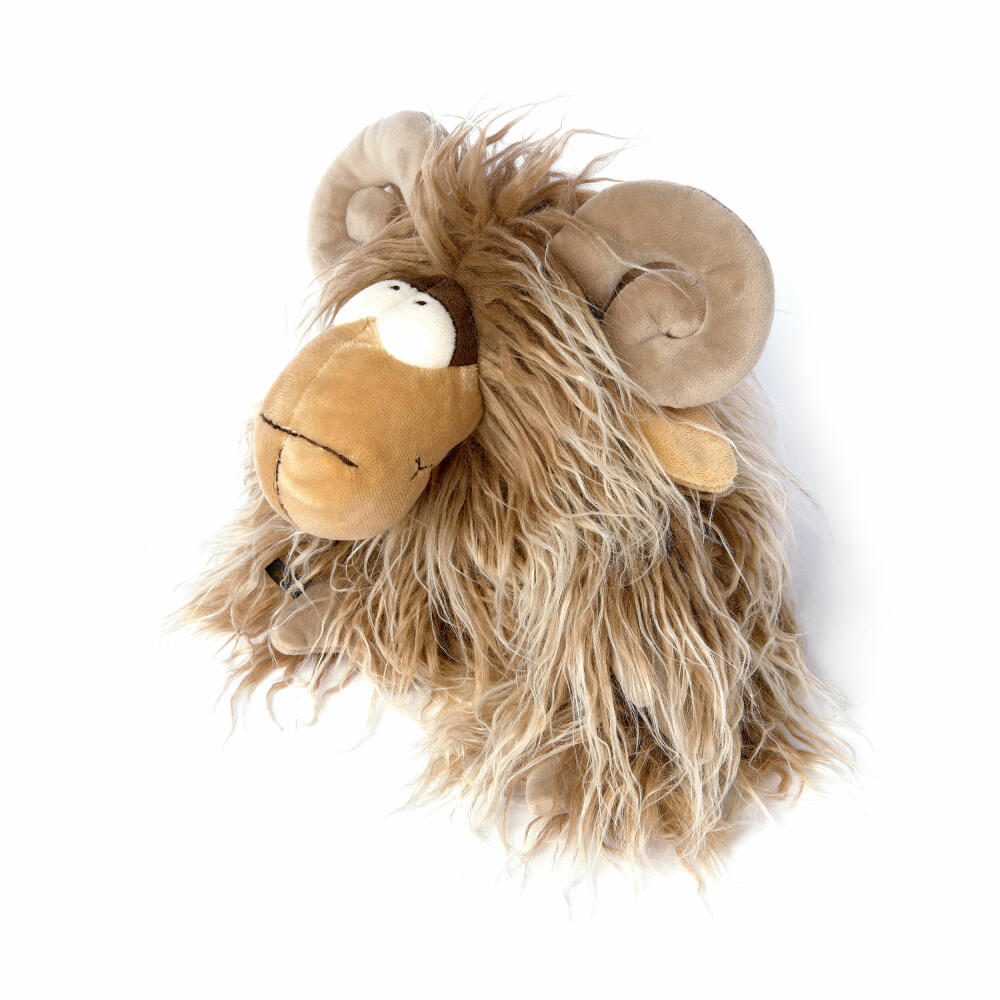 sigikid Mufflon Muff BeastsTown, soft toy, stuffed toy, cuddly toy, polyester, beige, 30 cm, 43259