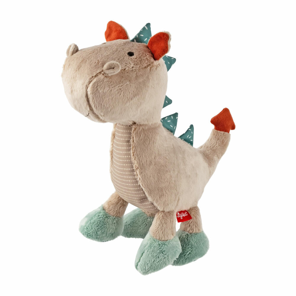 sigikid Patchwork Sweety Dragon Yellow, soft toy, plush toy, cuddly toy, polyester, 28 cm, 43273