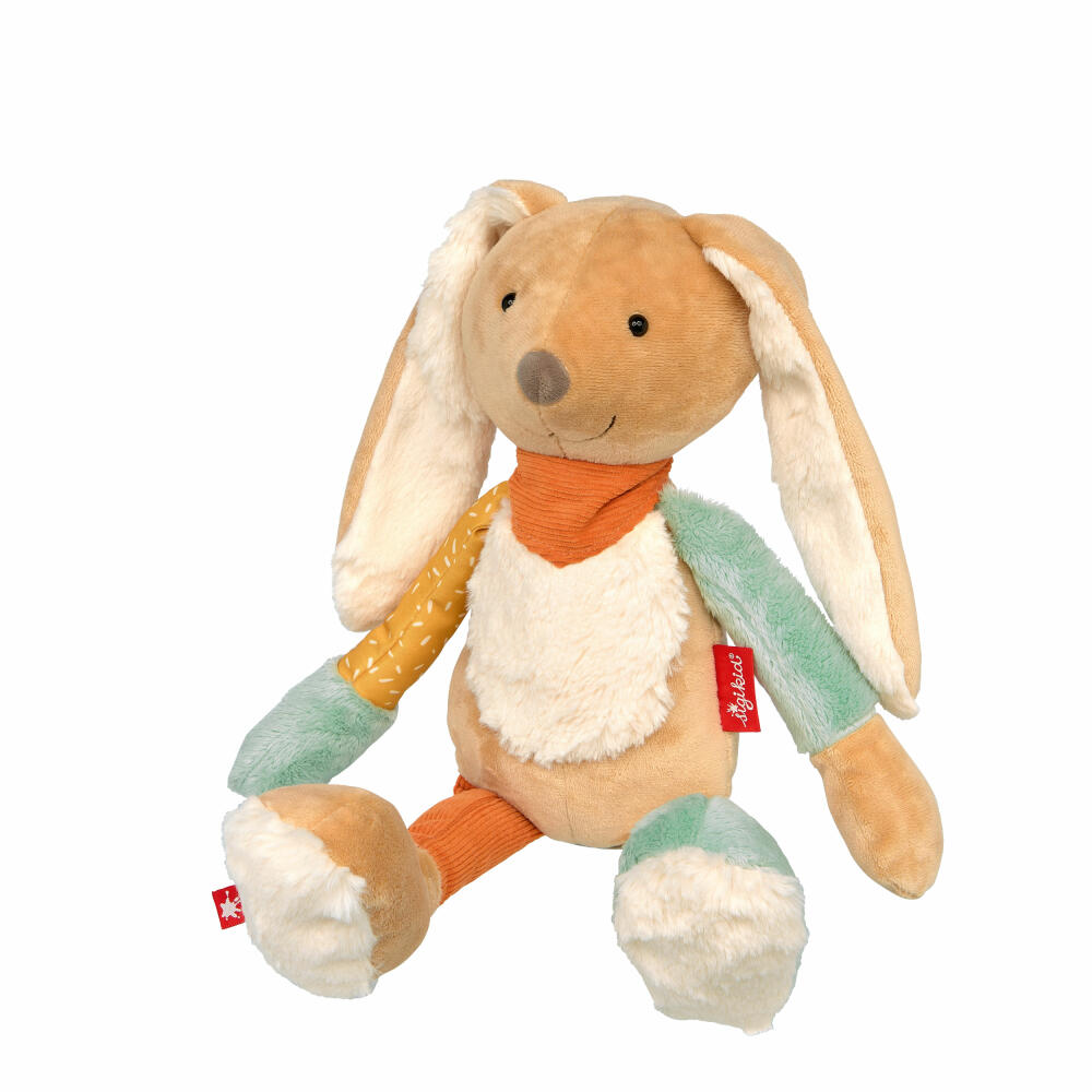 sigikid Patchwork Sweety Hase Yellow, Kuscheltier, Plüschtier, Schmusetier, Polyester, 37 cm, 43283