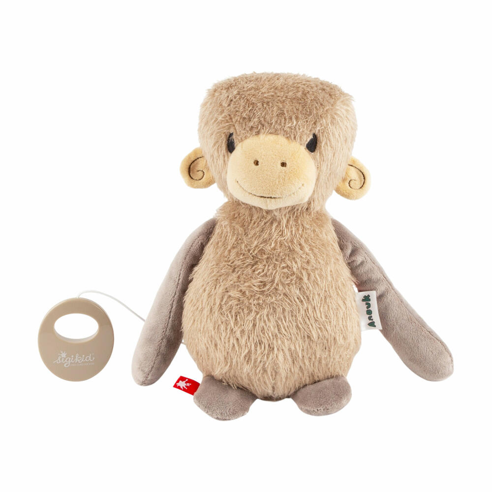 sigikid Anouk Spieluhr Affi, Melodie Anouk, Kinderspieluhr, Einschlafhilfe, Spiel Uhr, Polyester, 43416