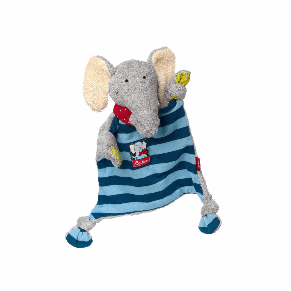 sigikid Schnuffeltuch Elefant Lolo Lombardo, Schmusetuch, Kuscheltuch, Babytuch, Schnuffel Tuch, Babyspielzeug, Baby Spielzeug, Baumwolle, 48935