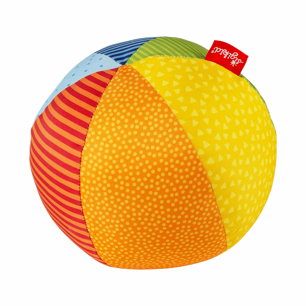 sigikid PlayQ Softball Groß, Stoffball, Spielball, Greifling, Babyspielzeug, Baby Spielzeug, Baumwolle, Ø 19 cm, 49581