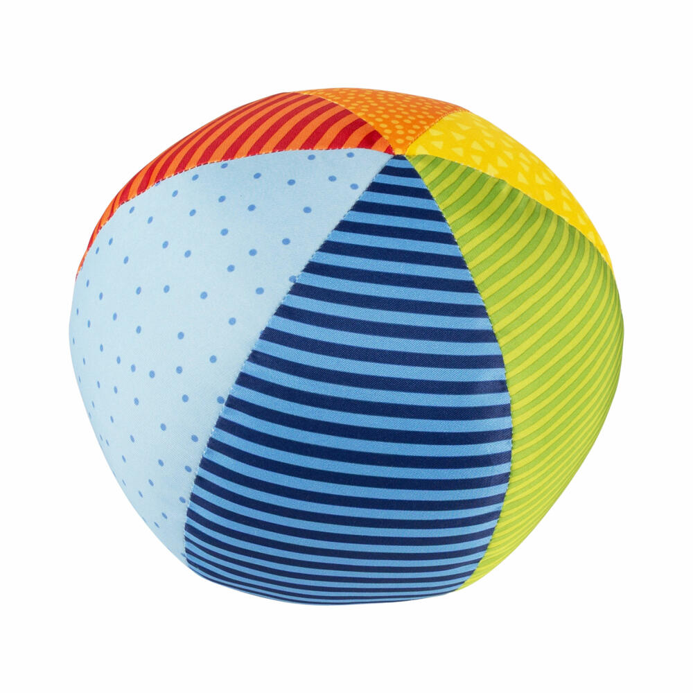 sigikid PlayQ Softball Groß, Stoffball, Spielball, Greifling, Babyspielzeug, Baby Spielzeug, Baumwolle, Ø 19 cm, 49581