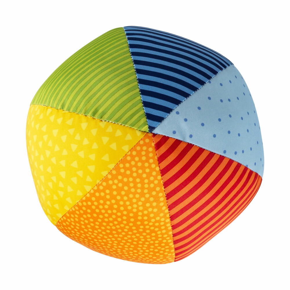 sigikid PlayQ Softball Groß, Stoffball, Spielball, Greifling, Babyspielzeug, Baby Spielzeug, Baumwolle, Ø 19 cm, 49581