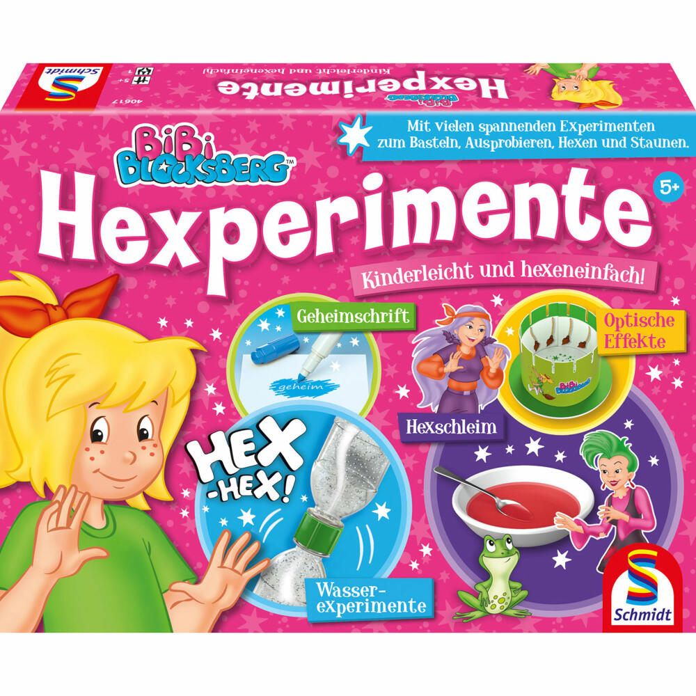 Schmidt Spiele Bibi Blocksberg Hexperimente, Kinderspiel, Experimente, Experimentierkasten, Kinder, 40617