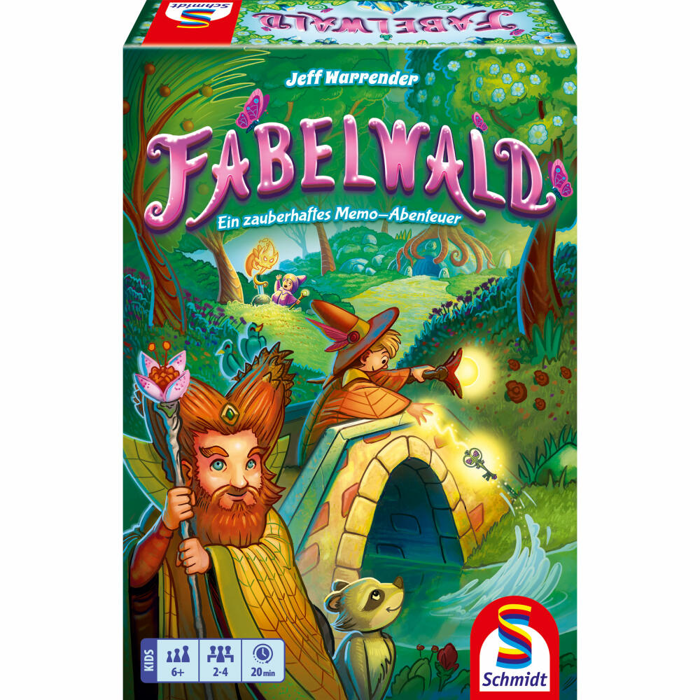 Schmidt Spiele Fabelwald, Kinderspiel, Memospiel, Merkspiel, ab 6 Jahren, 40661