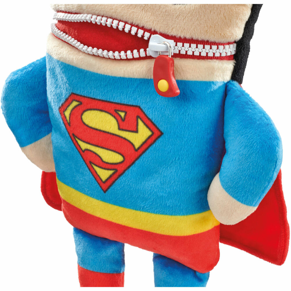 Schmidt Spiele Worry Eater DC Super Hero Superman, Plush Toy, Cuddly Toy, Worry Eater, 29 cm, 42551