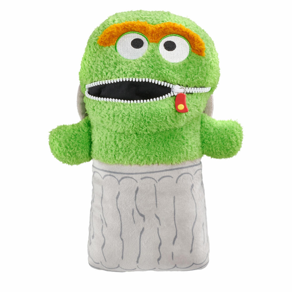 Schmidt Spiele Worry Eater meets Sesame Street Oskar from the Tonne, Plush Figure, Cuddly Toy, Plush, 29 cm, 42558