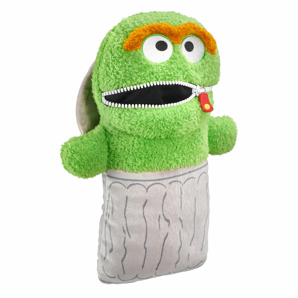 Schmidt Spiele Worry Eater meets Sesame Street Oskar from the Tonne, Plush Figure, Cuddly Toy, Plush, 29 cm, 42558