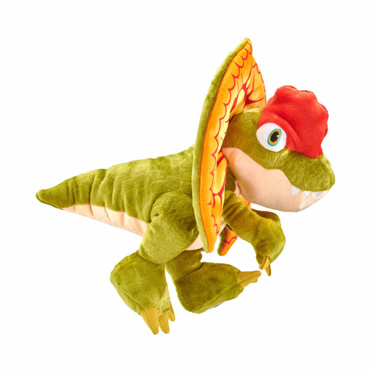 Schmidt Spiele Jurassic World Dominion Dilophosaurus, Plüschtier, Kuscheltier, Stofftier, Plüsch, 26 cm, 42774