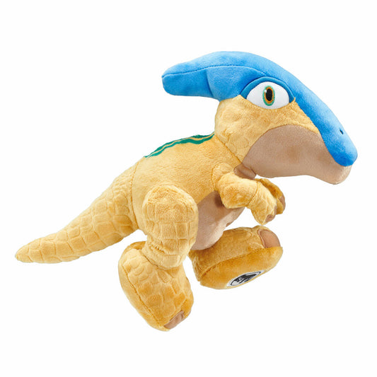 Schmidt Spiele Jurassic World Dominion Parasaurolophus, Plüschtier, Kuscheltier, Stofftier, Plüsch, 27 cm, 42775