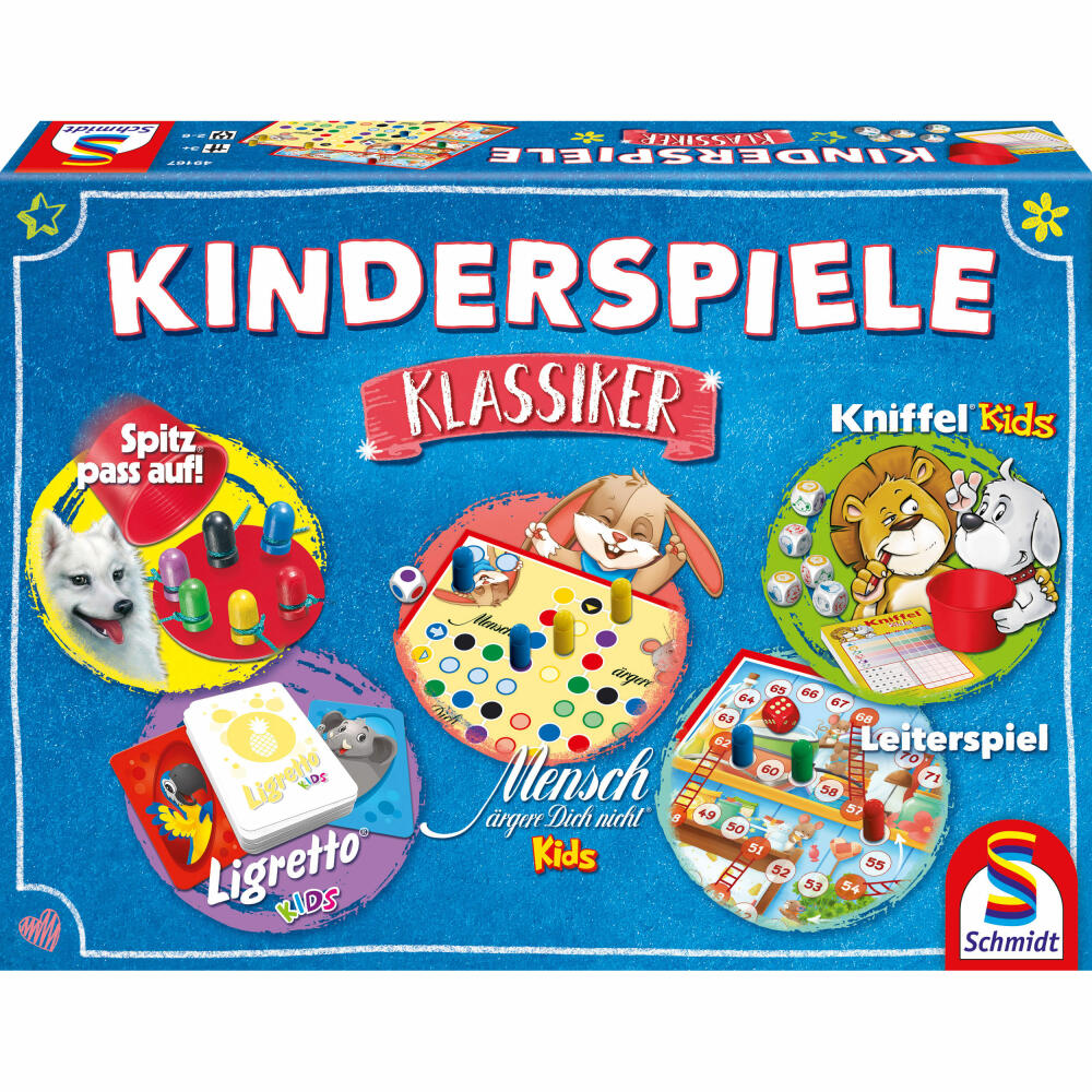 Schmidt Spiele Spielesammlung Kinderspiele Klassiker, Kinderspiel, Kinder Spiele, Sammlung, Ab 3 Jahre, 49189