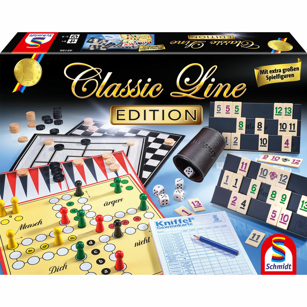 Schmidt Spiele Classic Line Edition, Spielesammlung, Spieleklassiker, Spiele Sammlung, 49196