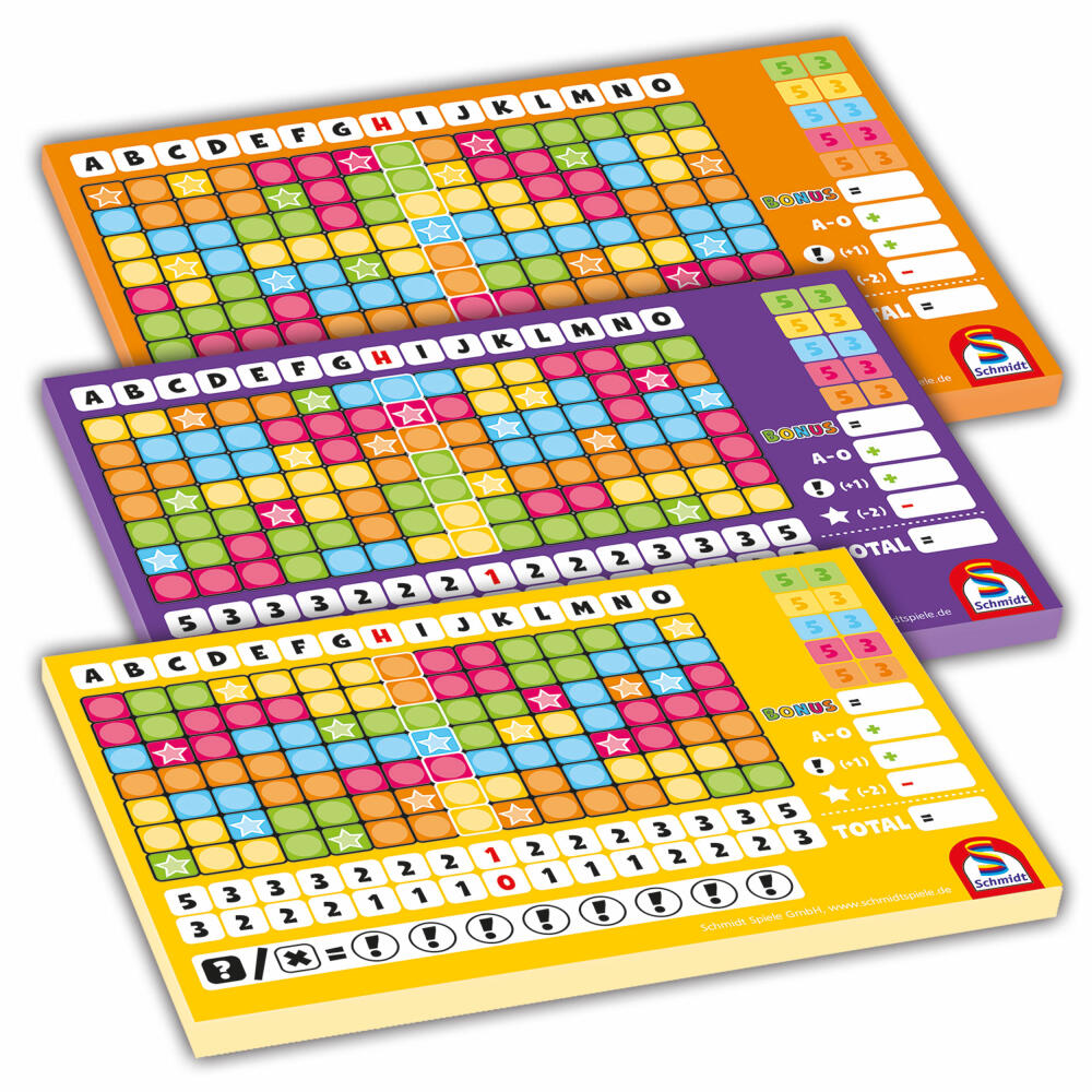 Schmidt Spiele Noch Mal! Zusatzblöcke Nr. IV / V / VI, Zusatz Block, Familienspiel, Gesellschaftsspiel, Spiel, 1 bis 6 Spieler, 49345