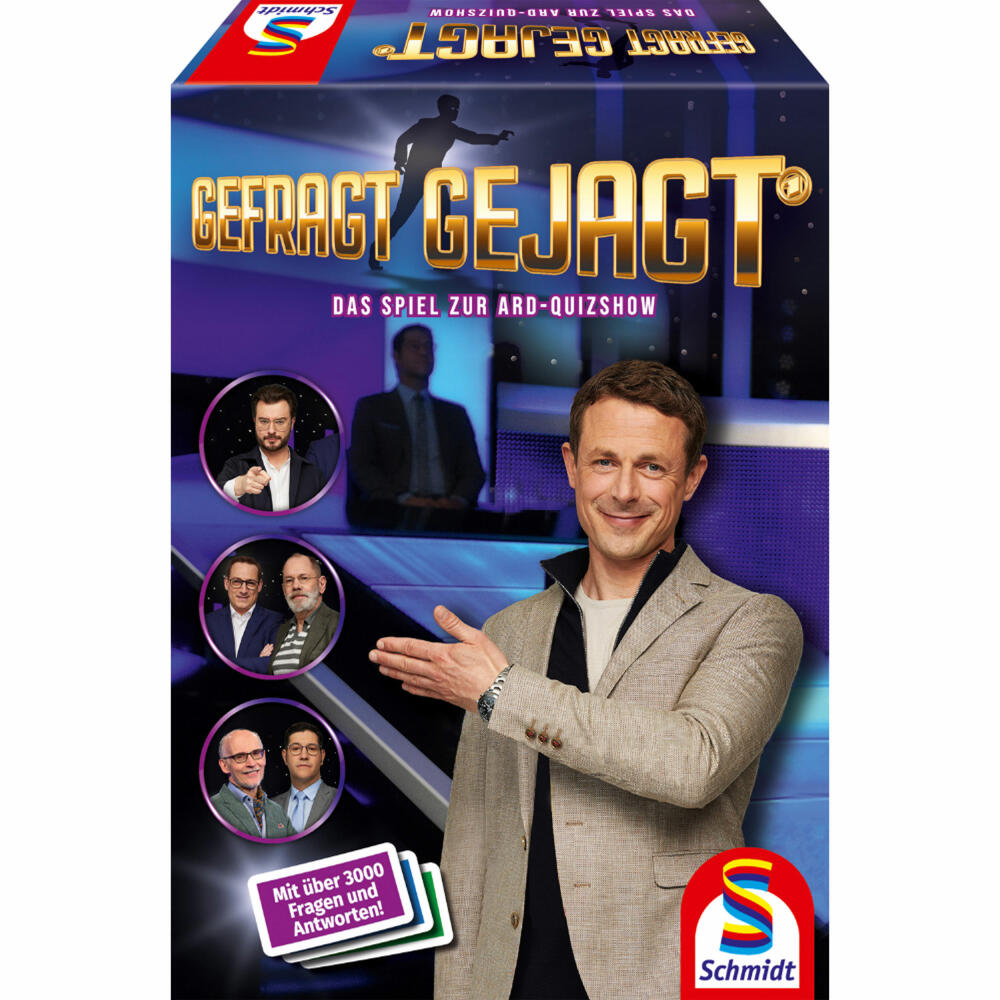Schmidt Spiele Gefragt Gejagt - Das Brettspiel, Familienspiel, Quizspiel, Gesellschaftsspiel, 49405