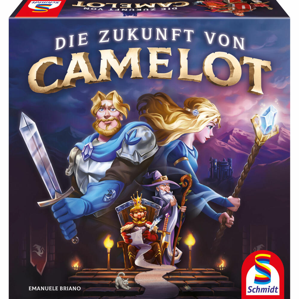 Schmidt Spiele Die Zukunft von Camelot, Familienspiel, Brettspiel, Gesellschaftsspiel, 49407