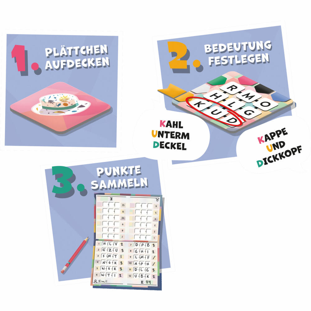 Schmidt Spiele MFG, family game, party game, communication game, ages 8 and up, 49445
