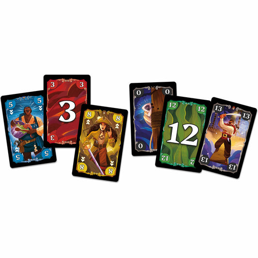 Schmidt Spiele Klein & Fein Skull Queen, Kartenspiel, Familienspiel, ab 8 Jahren, 49456