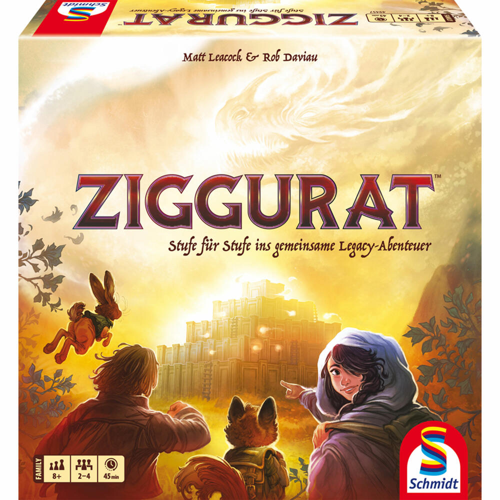 Schmidt Spiele Ziggurat, Familienspiel, Legacy-Spiel, Gesellschaftsspiel, ab 8 Jahren, 49457