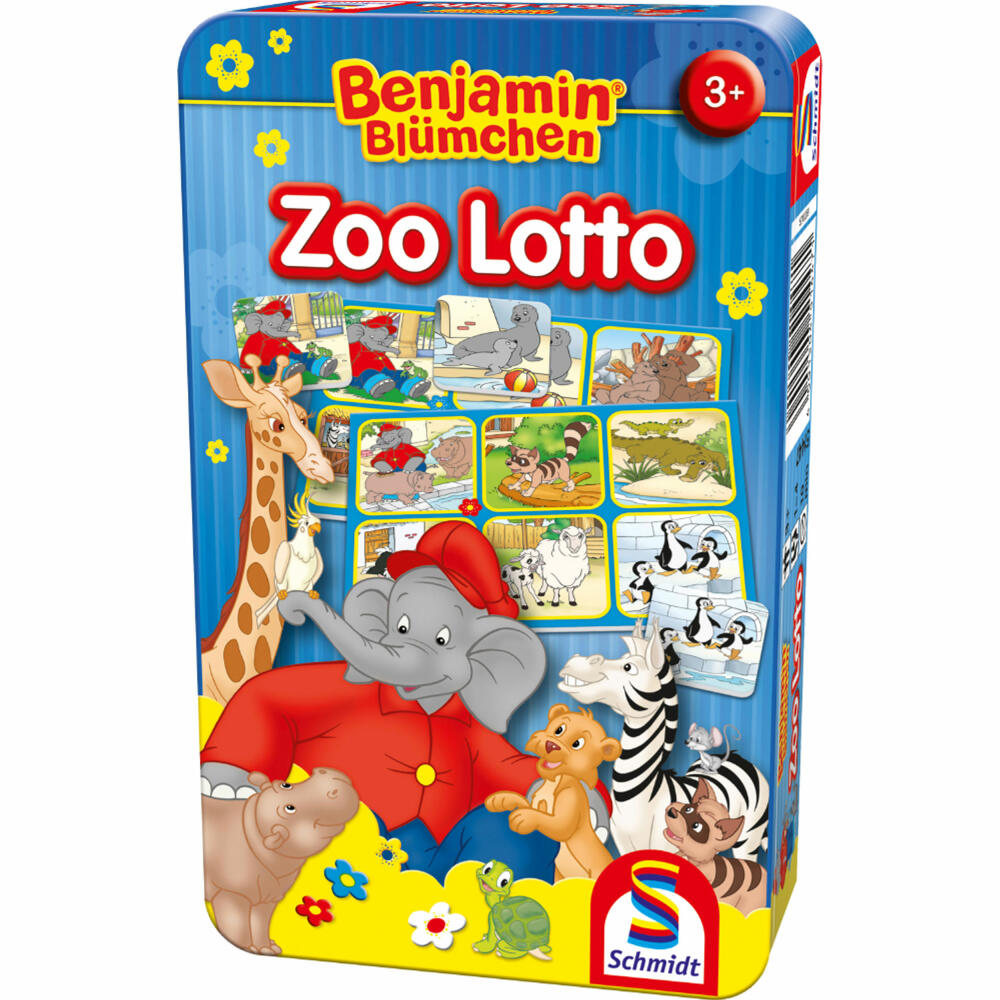 Schmidt Spiele Benjamin Blümchen Zoo Lotto, Bring-Me-With Game, Children's Game, Travel Game, 51447