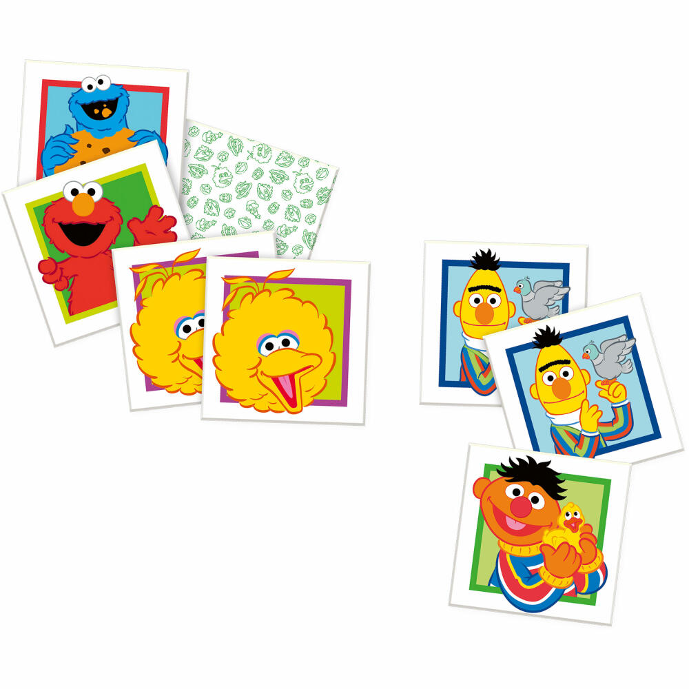Schmidt Spiele Sesame Street Memo, memo game, card game, children's game, from 3 years, 51451
