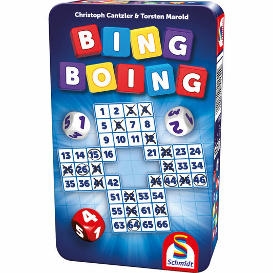 Schmidt Spiele Bing Boing, Würfelspiel, Reisespiel, Kinderspiel, ab 7 Jahre, 51454