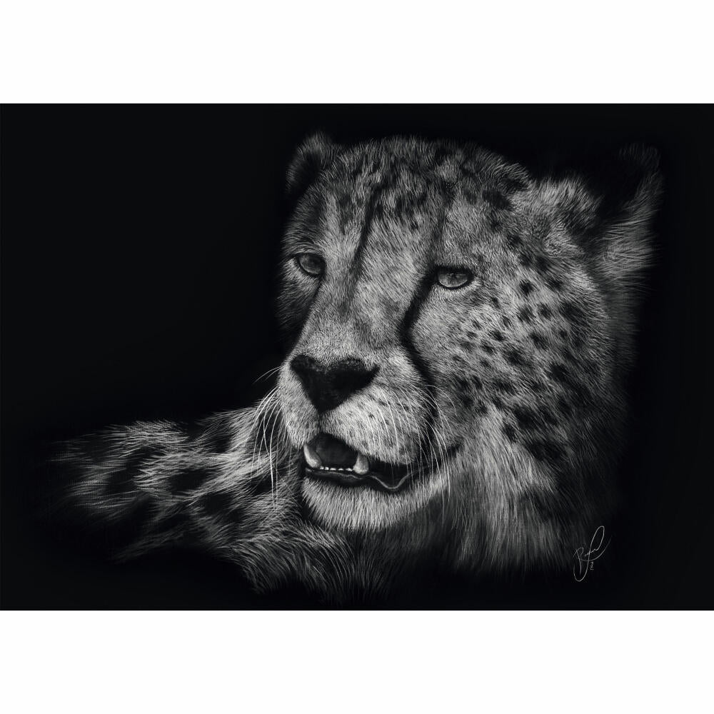 Schmidt Spiele Puzzle Speed Gepard Im Zeichen der Anmut , Ashley Rader, Erwachsenenpuzzle, 1000 Teile, 58542