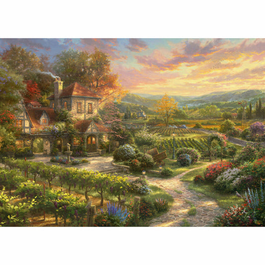 Schmidt Spiele Puzzle In den Weinbergen, Thomas Kinkade, Erwachsenenpuzzle, Premium, 2000 Teile, 59629