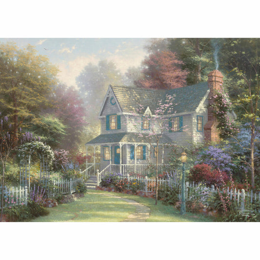 Schmidt Spiele Victoria Garden II, Thomas Kinkade, Puzzle, Erwachsenenpuzzle, Nostalgiedose, 500 Teile, 59925