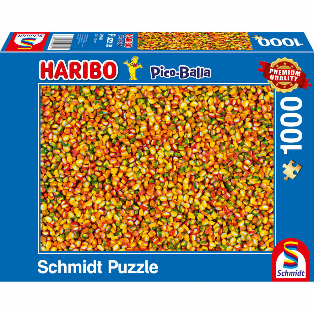 Schmidt Spiele Puzzle Haribo Picoballa, , Erwachsenenpuzzle, Puzzles, 1000 Teile, 59981