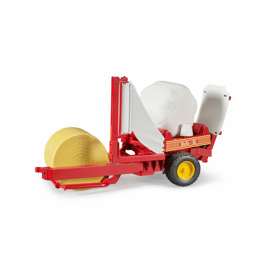 Bruder Landwirtschaft Ballenwickler mit Rundballen, Modellfahrzeug, Modell Fahrzeug, Spielzeug, Zubehör, 02122