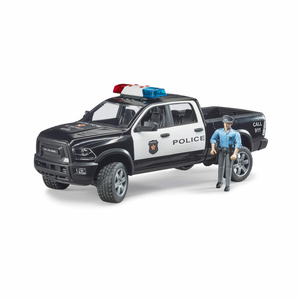Bruder Emergency Vehicles RAM 2500 Police Pickup, with Policeman, Model Vehicle, Model Vehicle, Toy, 02505
