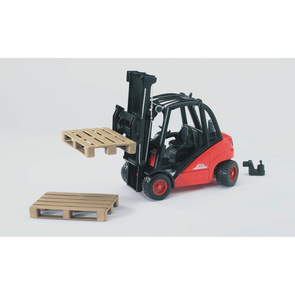 Bruder Commercial Vehicles Linde Forklift H30D, with Trailer Hitch, Model Vehicle, Model Vehicle, Toy, 02511